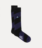 Vivienne Westwood Block stripe sock BLUE
