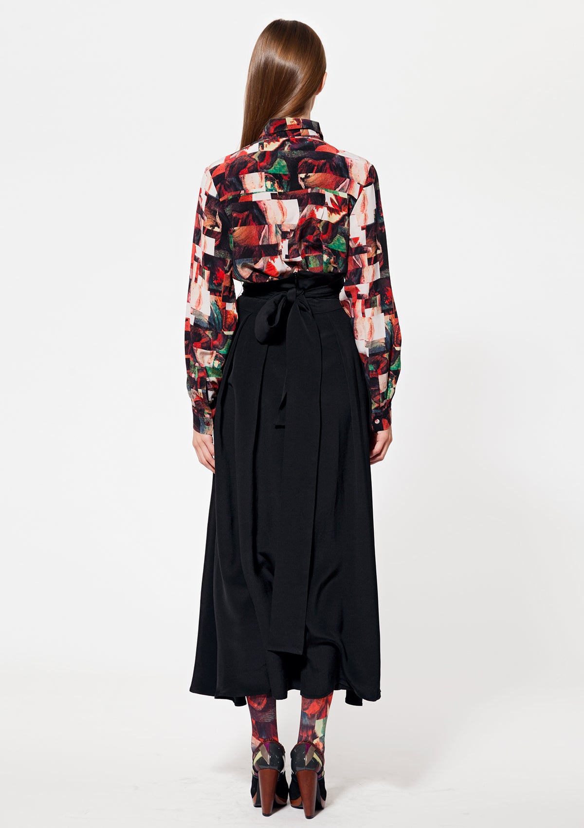 Annie black jersey Skirt