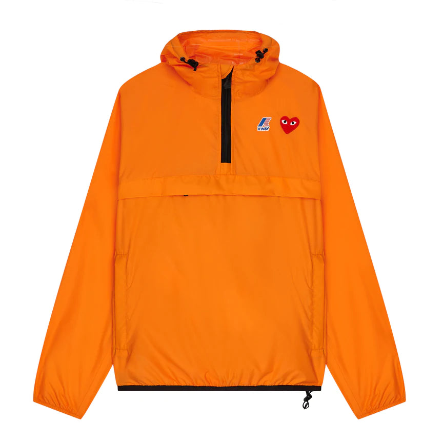 PLAY x K WAY Half Zip JACKET ORANGE Kronkron IS