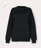 Raglan sweatshirt black