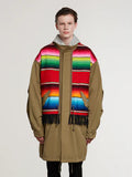 Junya Watanabe MAN Serape Coat (Khaki/Red)
