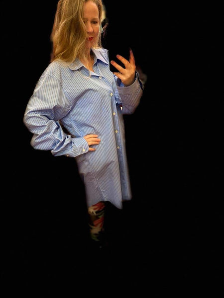 Blue stripe shirt