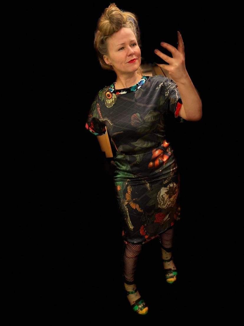 Reversible Silk Velour Dress P3