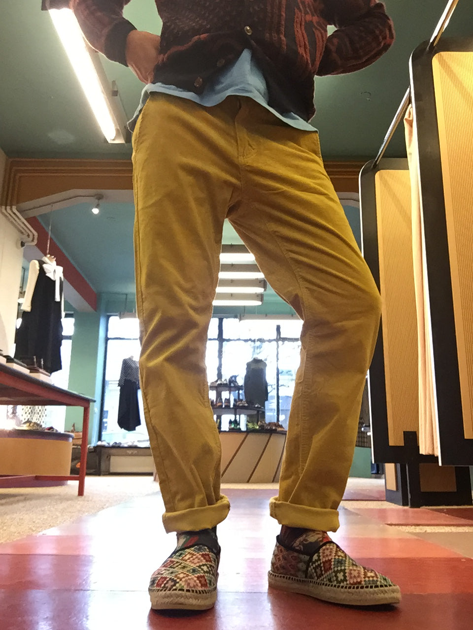NÄVÏA - Chinos or Japons mutard yellow