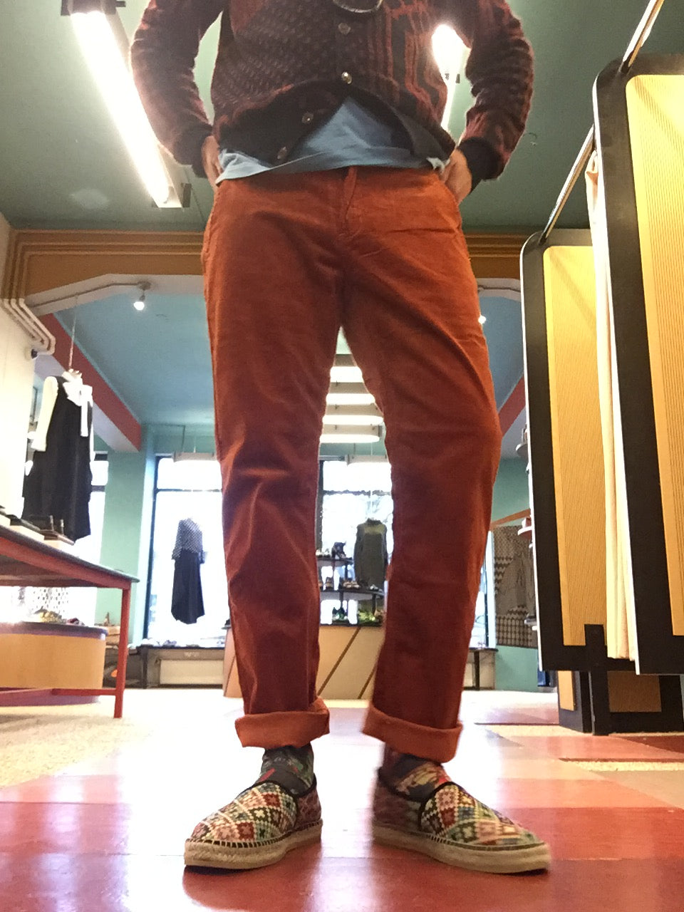 NÄVÏA - Chinos or Japons rustic red