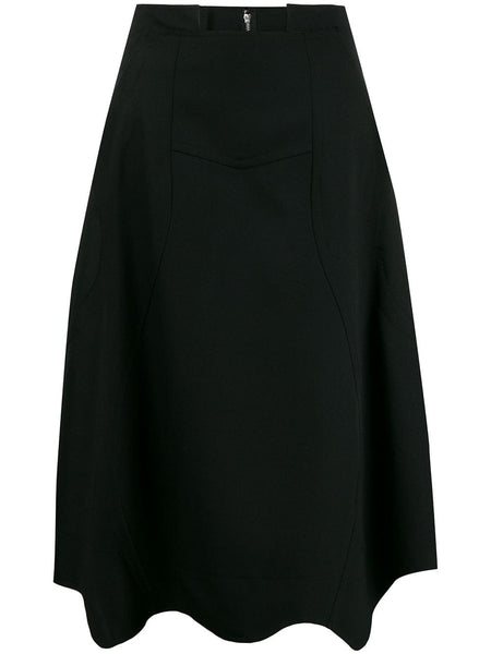 A-line asymmetric skirt