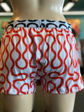 SQUIGGLE JERSEY BOXER - White/Red