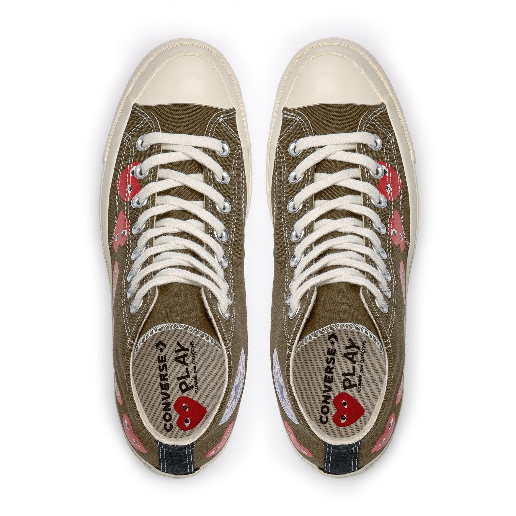 Converse Chuck Taylor multi heart 1970s high-top sneakers Kaki green