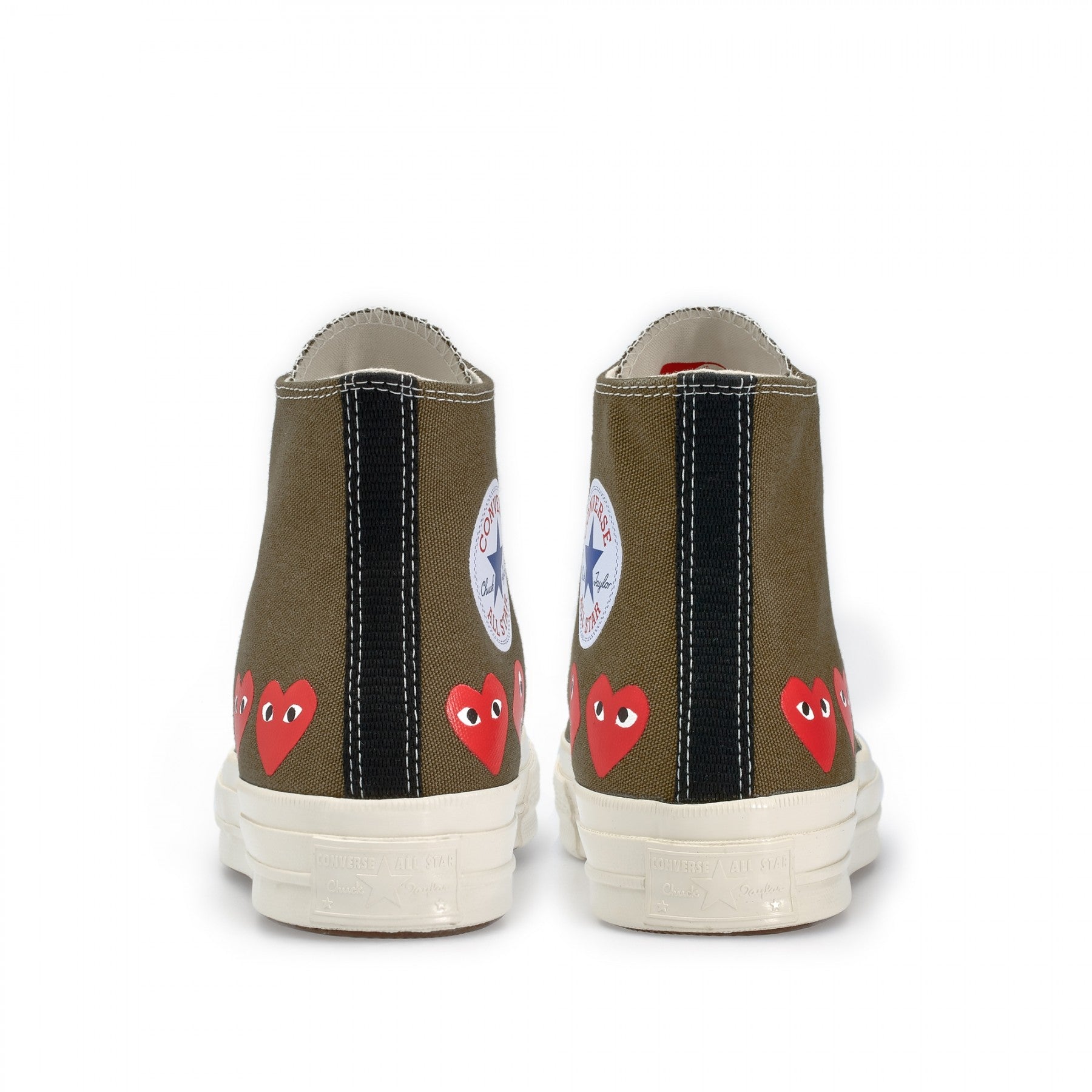 Converse Chuck Taylor multi heart 1970s high-top sneakers Kaki green