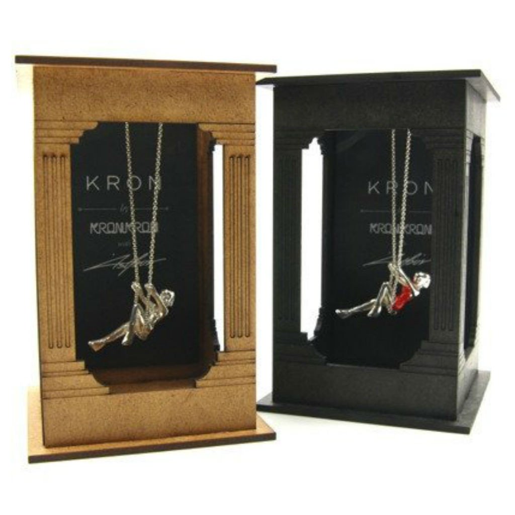 Swinging lady necklace